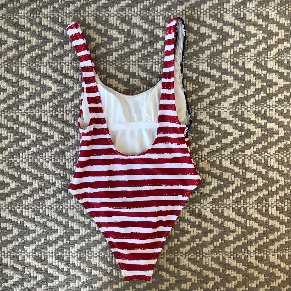 Xhilaration one piece swimsuit American flag size XS - Picture 6 of 9